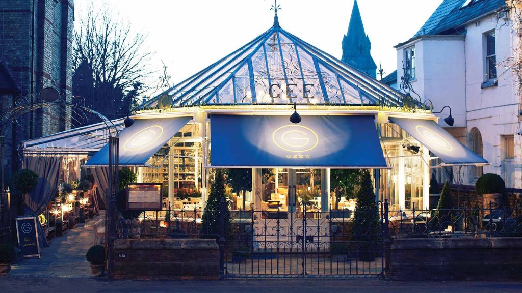 Gee's Restaurant & Bar Experience Oxfordshire