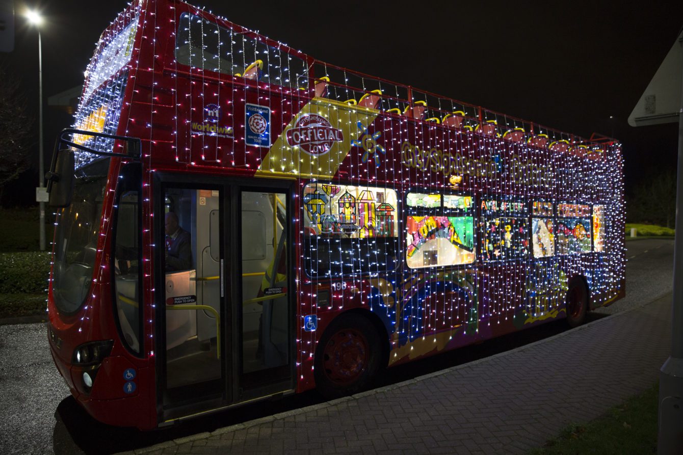 Oxford bus company lights bus tour